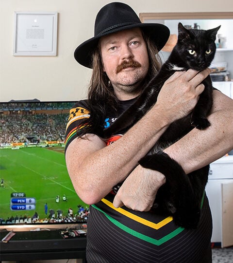 David, Newtown (Pictured with mini-panther Roycie Simmons)