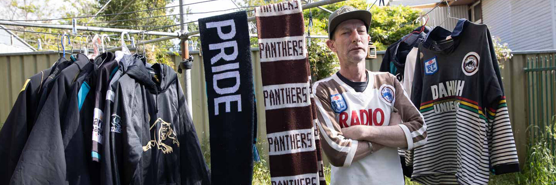 Wilton, Blaxland, Owns 30 Panthers hats and many jerseys