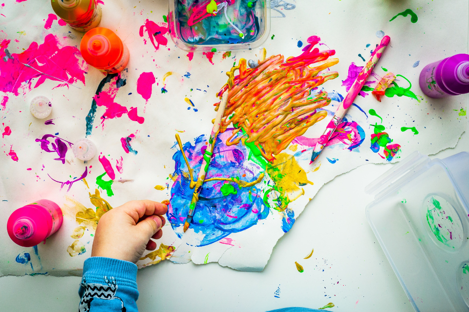 Glow Painting <br/> for Ages 5 – 8