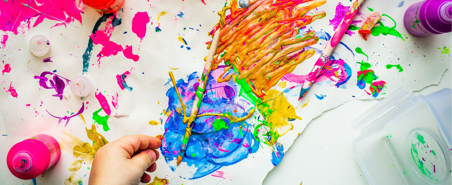 Glow Painting <br/> for Ages 5 – 8