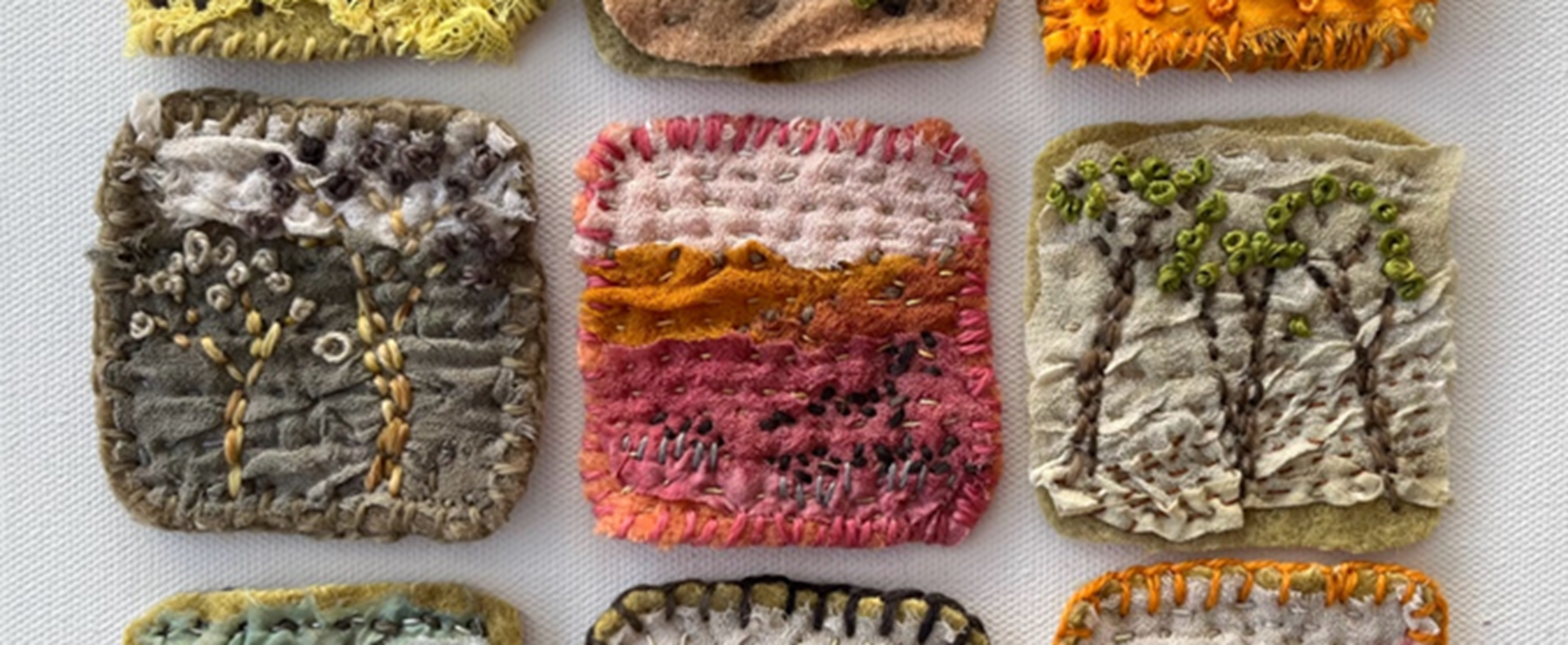 Stitched Landscape Brooch