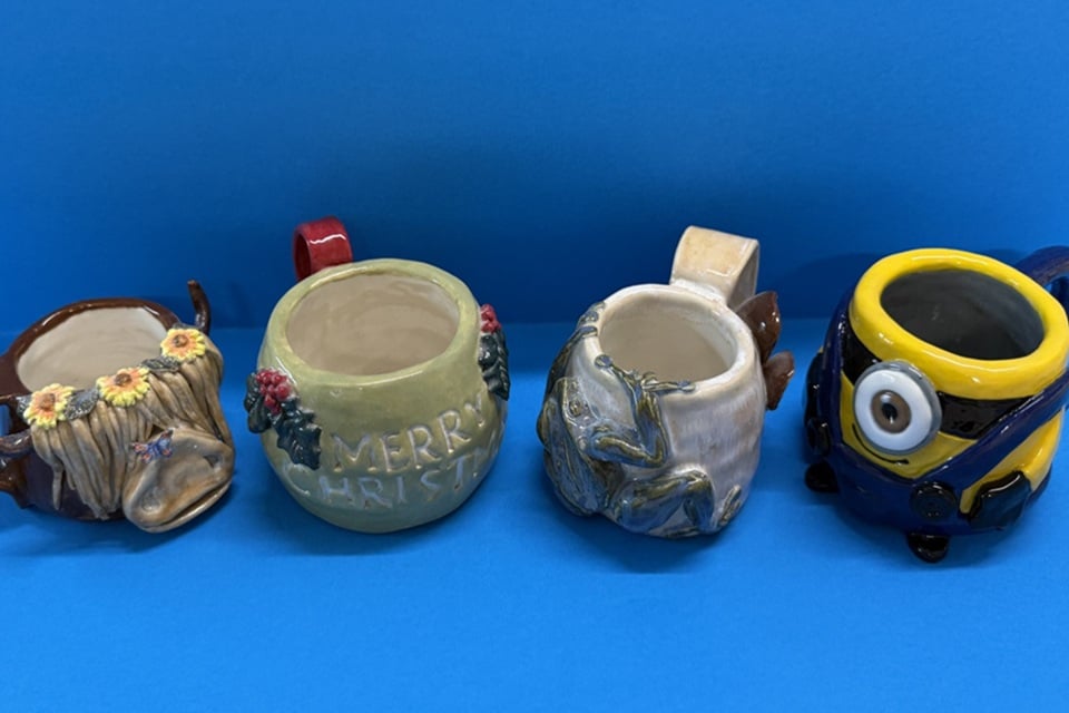 Decorative Stoneware Mug