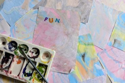 Suminagashi splash for 9-12 years