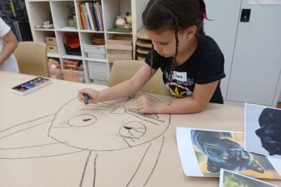 Drawing River Animals for 5-8 years